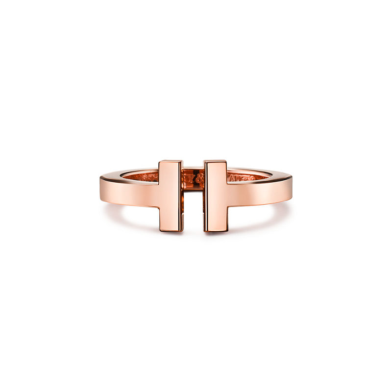 Tiffany & Co. Tiffany T Anillo Square de oro rosa
