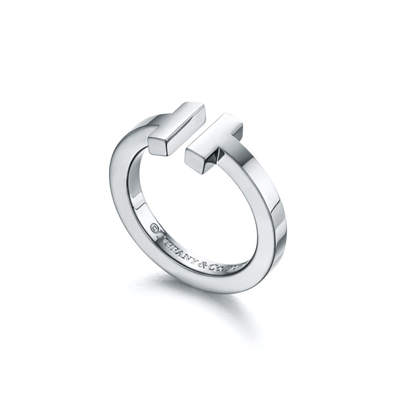 Tiffany & Co. Tiffany T Anillo Square De Plata De Ley
