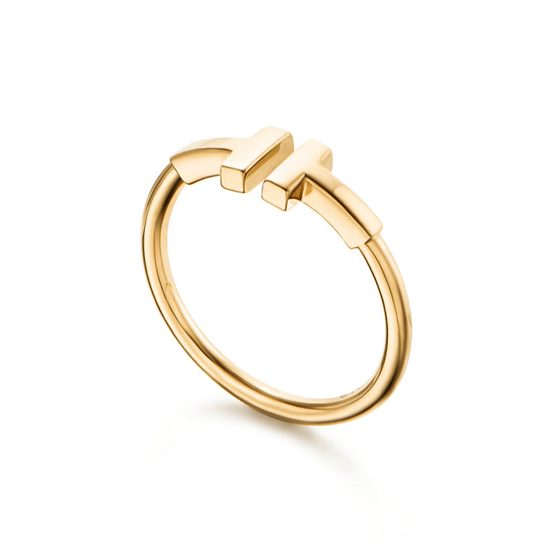 Tiffany & Co. Tiffany T Anillo Wire De Oro Amarillo