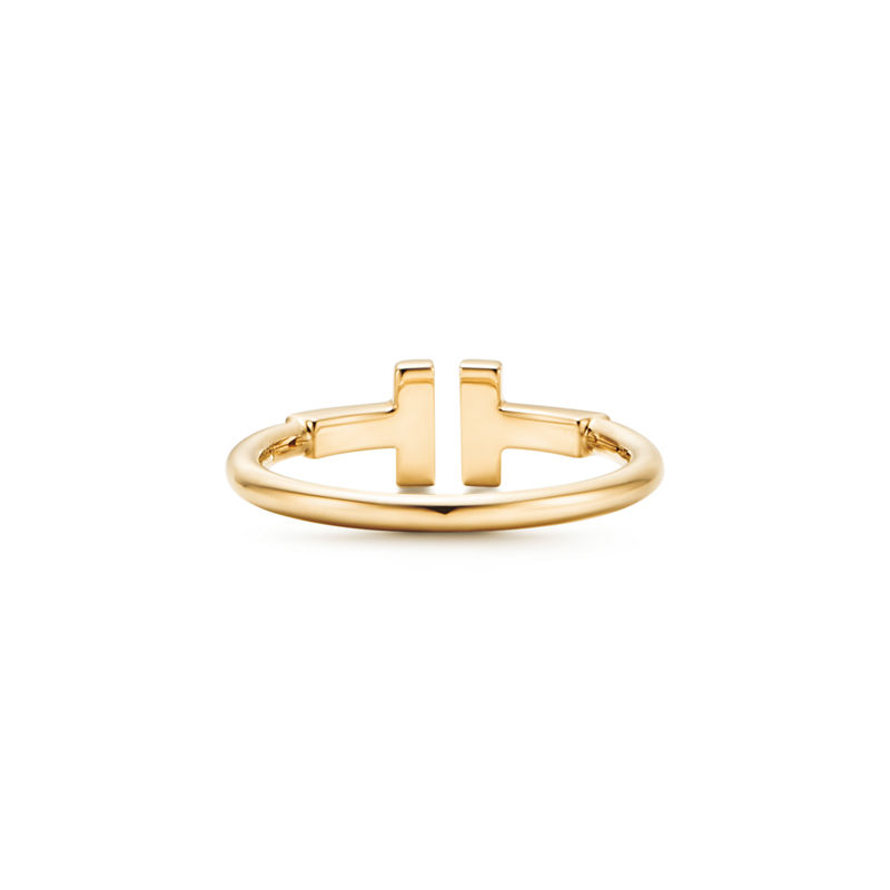 Tiffany & Co. Tiffany T Anillo Wire De Oro Amarillo