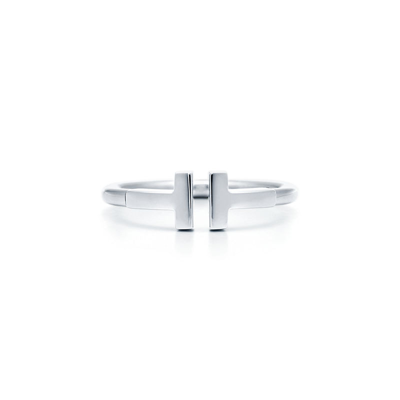 Tiffany & Co. Tiffany T Anillo Wire de oro blanco