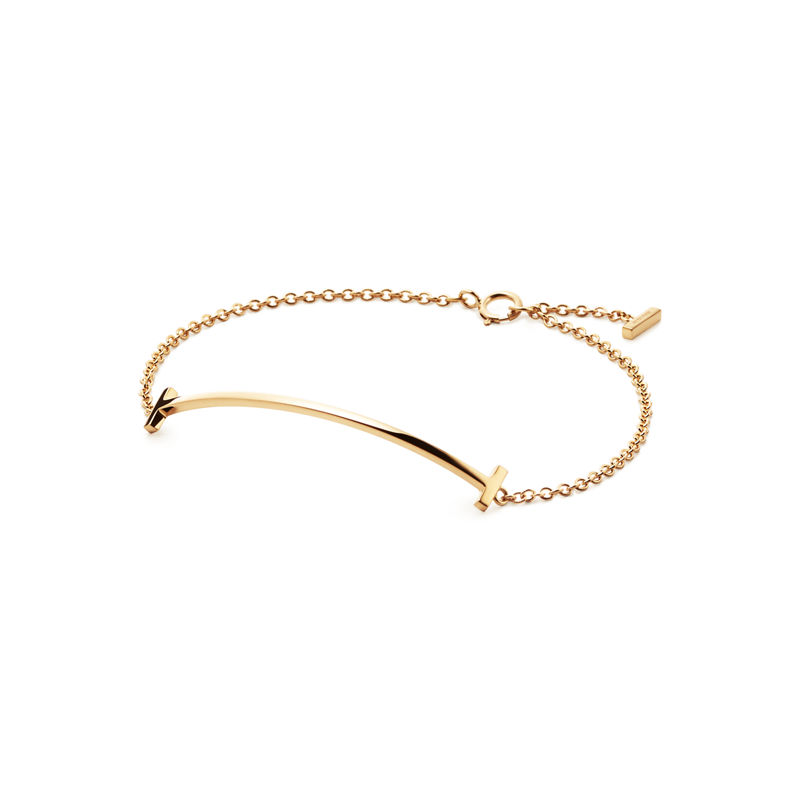 Tiffany & Co. Tiffany T Pulsera Smile De Oro Amarillo