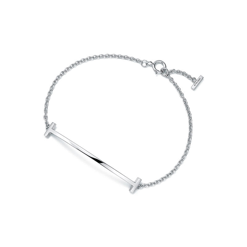 Tiffany & Co. Tiffany T Pulsera Smile de oro blanco