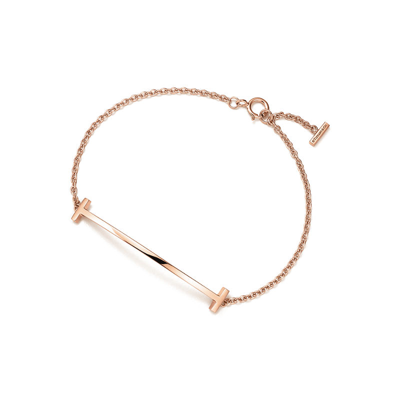 Tiffany & Co. Tiffany T Pulsera Smile de oro rosa