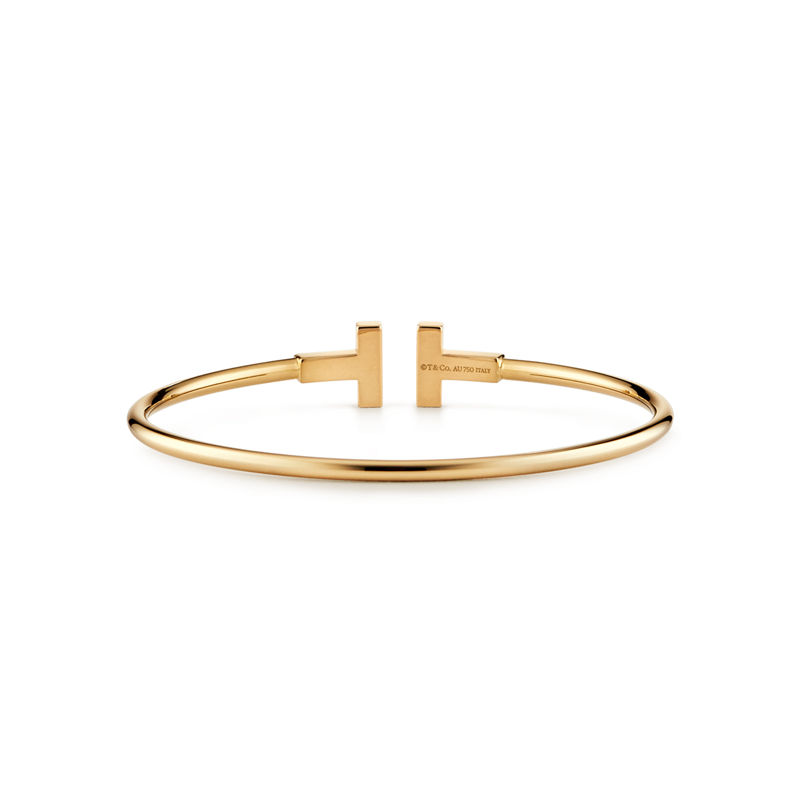 Tiffany & Co. Tiffany T Pulsera Wire De Oro Amarillo
