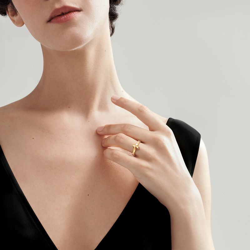 Tiffany & Co. Tiffany T T1 Anillo De Oro Amarillo