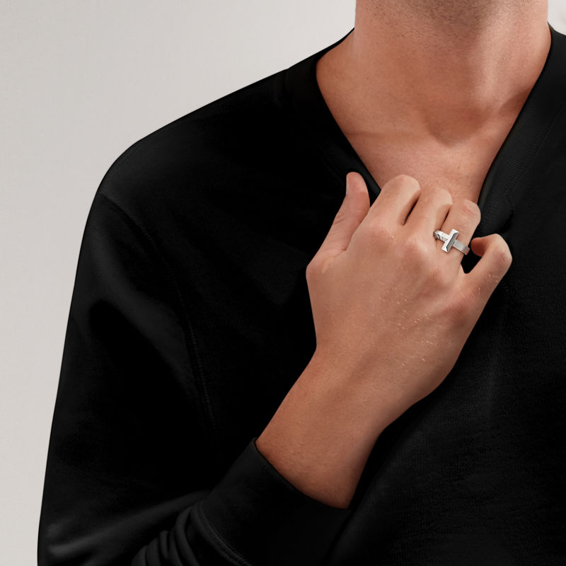 Tiffany & Co. Tiffany T T1 Anillo De Oro Blanco