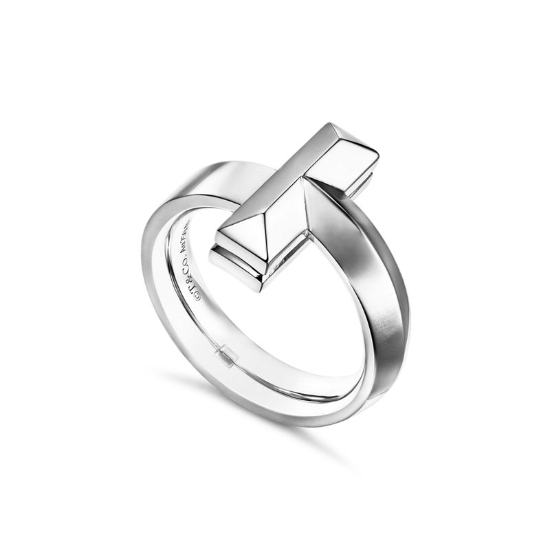 Tiffany & Co. Tiffany T T1 Anillo De Oro Blanco