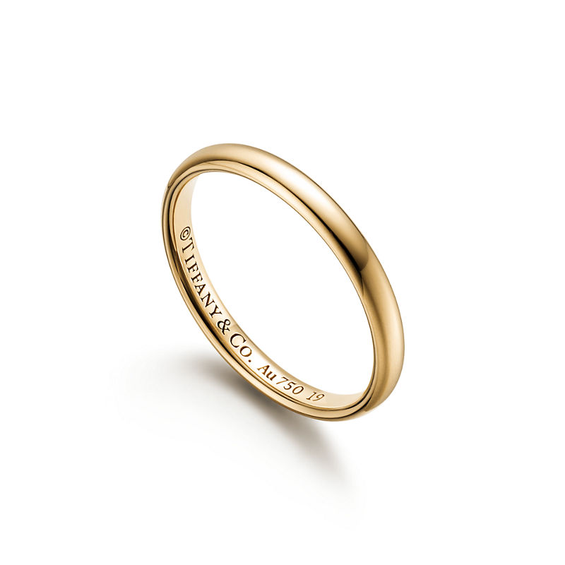 Tiffany & Co. Tiffany Forever Alianza De Boda En Oro Amarillo 2 5 mm De Ancho