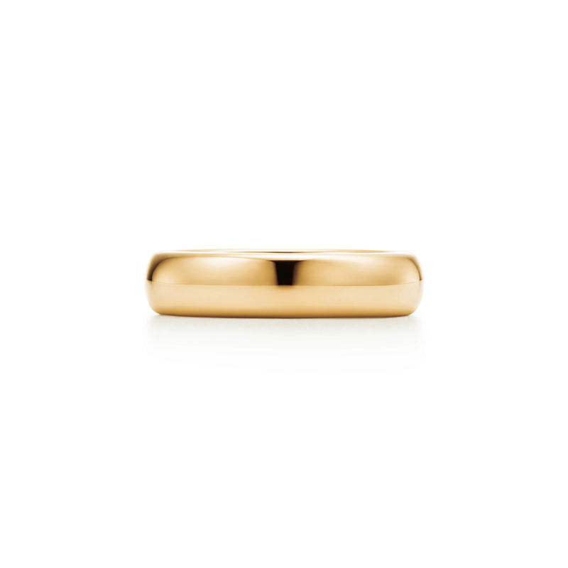 Tiffany & Co. Tiffany Forever Alianza de boda en oro amarillo 4 5 mm de ancho
