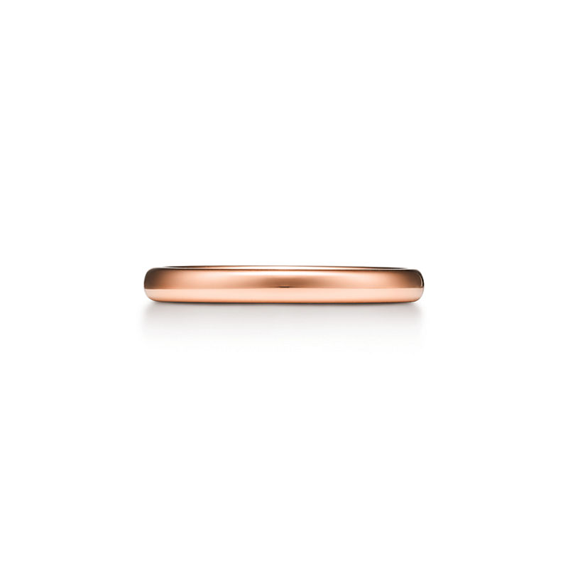 Tiffany & Co. Tiffany Forever Alianza de boda en oro rosa 2 5 mm de ancho