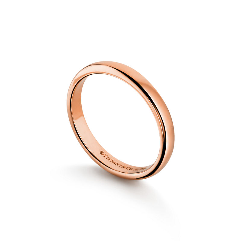 Tiffany & Co. Tiffany Forever Alianza De Boda En Oro Rosa 3 mm De Ancho