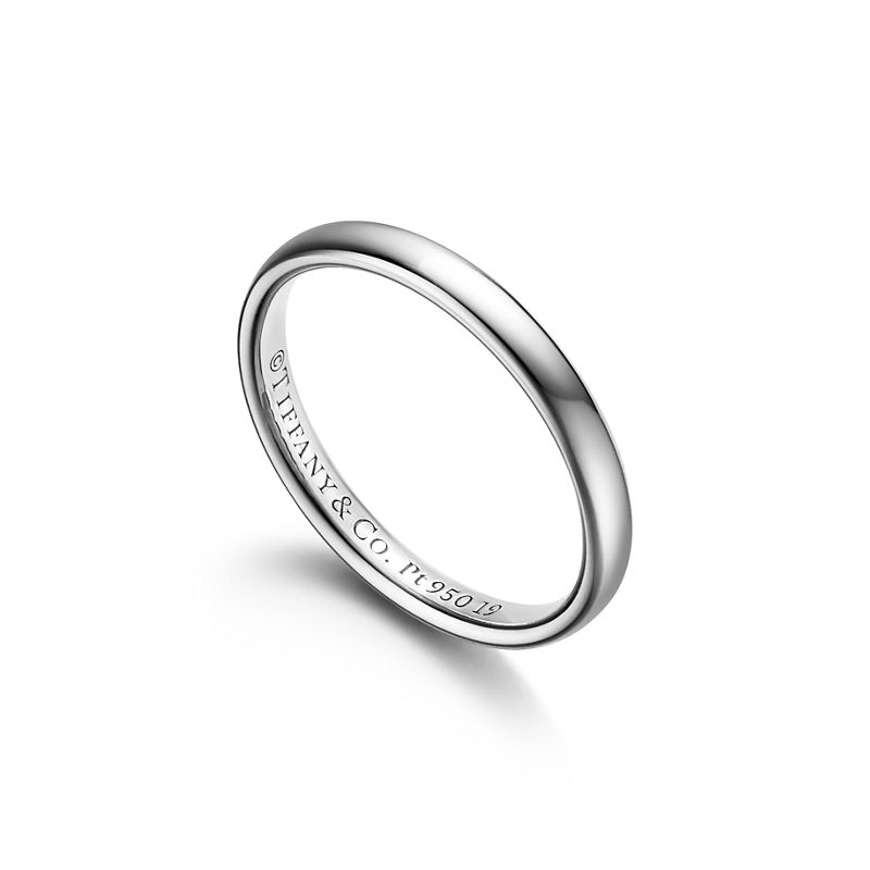 Tiffany & Co. Tiffany Forever Alianza De Boda En Platino 2 5 mm De Ancho