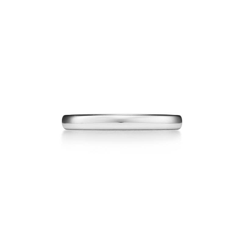 Tiffany & Co. Tiffany Forever Alianza de boda en platino 2 5 mm de ancho