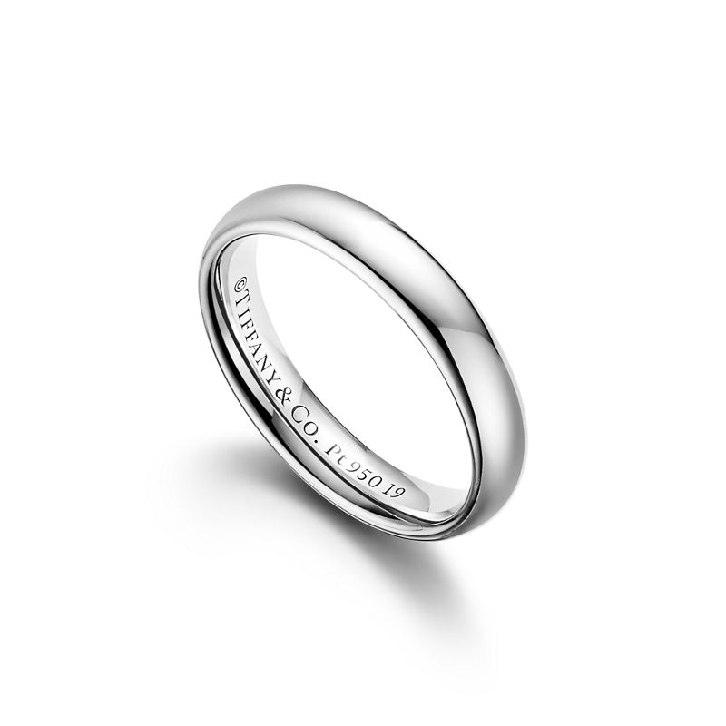 Tiffany & Co. Tiffany Forever Alianza De Boda En Platino 4 mm De Ancho