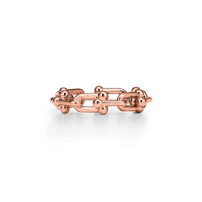 Tiffany & Co. Tiffany HardWear Anillo de microeslabones de oro rosa