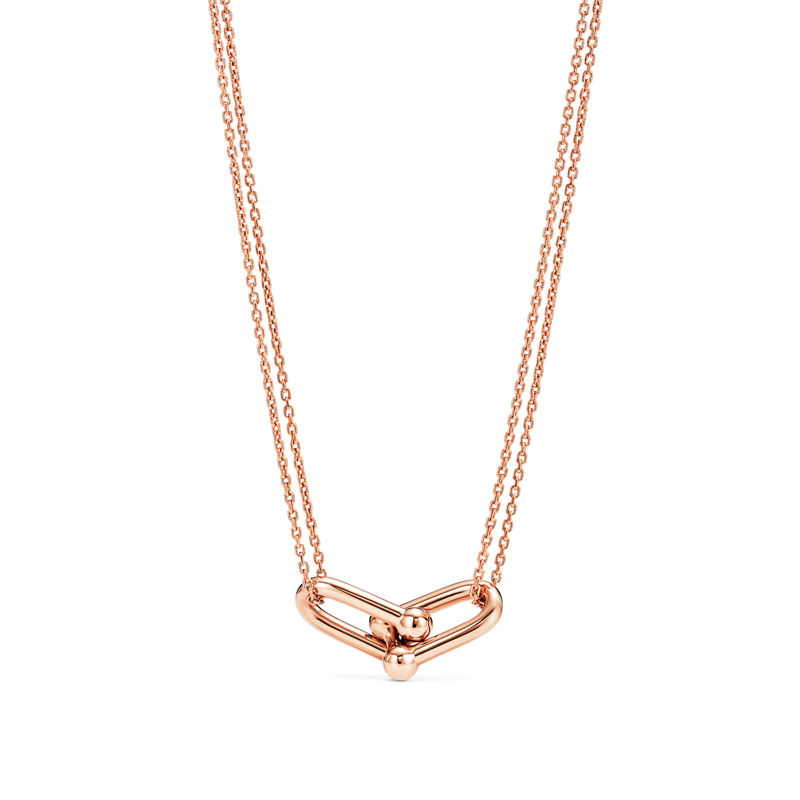 Tiffany & Co. Tiffany HardWear Colgante de eslabones dobles grandes de oro rosa