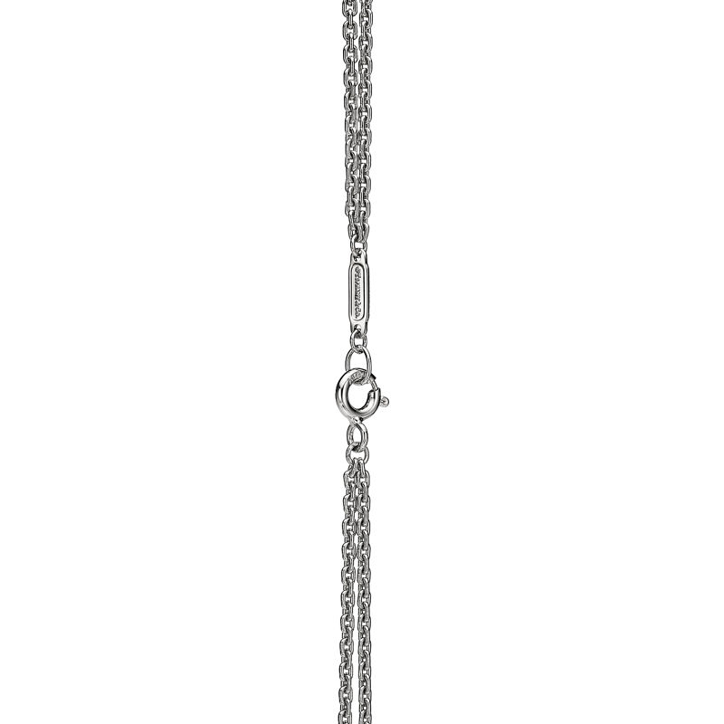 Tiffany & Co. Tiffany HardWear Colgante De Eslabones Dobles Grandes De Oro Blanco Con Diamantes En Pavé