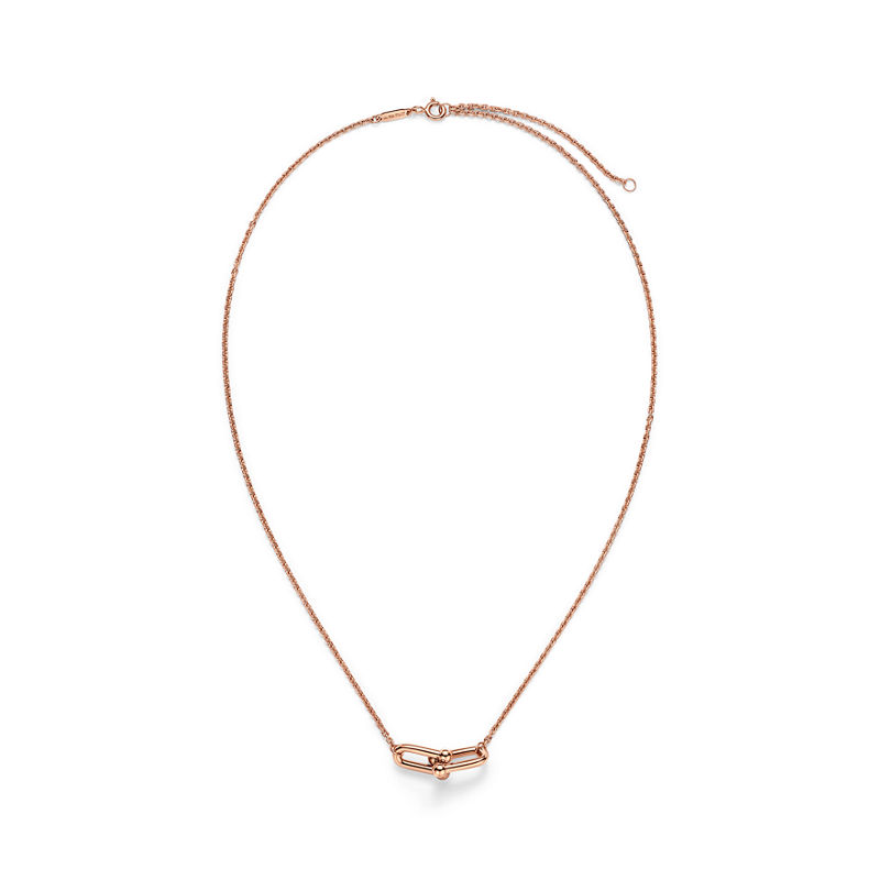 Tiffany & Co. Tiffany HardWear Colgante De Eslabones Dobles Pequeños De Oro Rosa