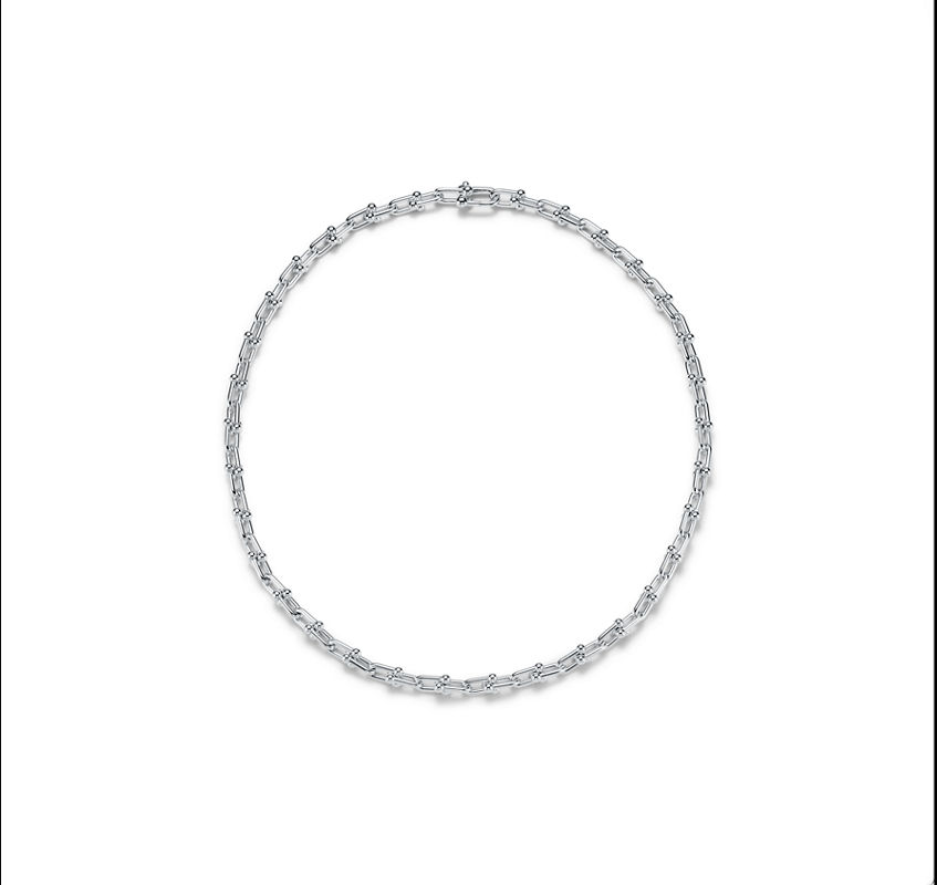 Tiffany & Co. Tiffany HardWear Collar De Eslabones Pequeños De Plata De Ley