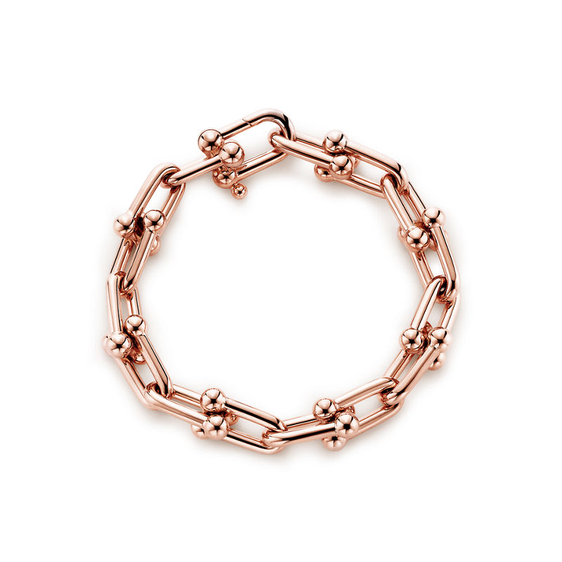 Tiffany & Co. Tiffany HardWear Pulsera de eslabones grandes de oro rosa