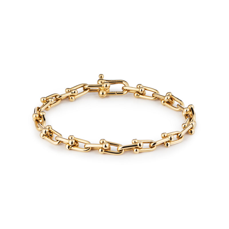 Tiffany & Co. Tiffany HardWear Pulsera De Eslabones Pequeños De Oro Amarillo