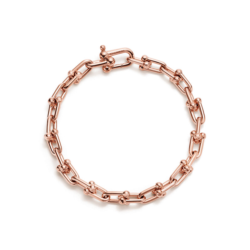Tiffany & Co. Tiffany HardWear Pulsera de eslabones pequeños de oro rosa