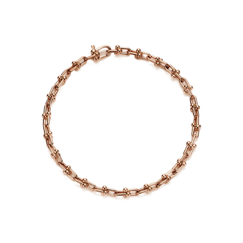 Tiffany & Co. Tiffany HardWear Pulsera de microeslabones de oro rosa