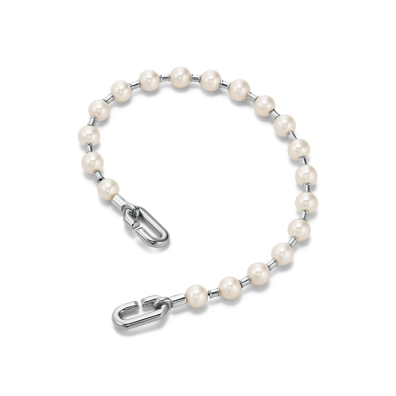 Tiffany & Co. Tiffany HardWear Pulsera De Perla En Plata 5-6 mm