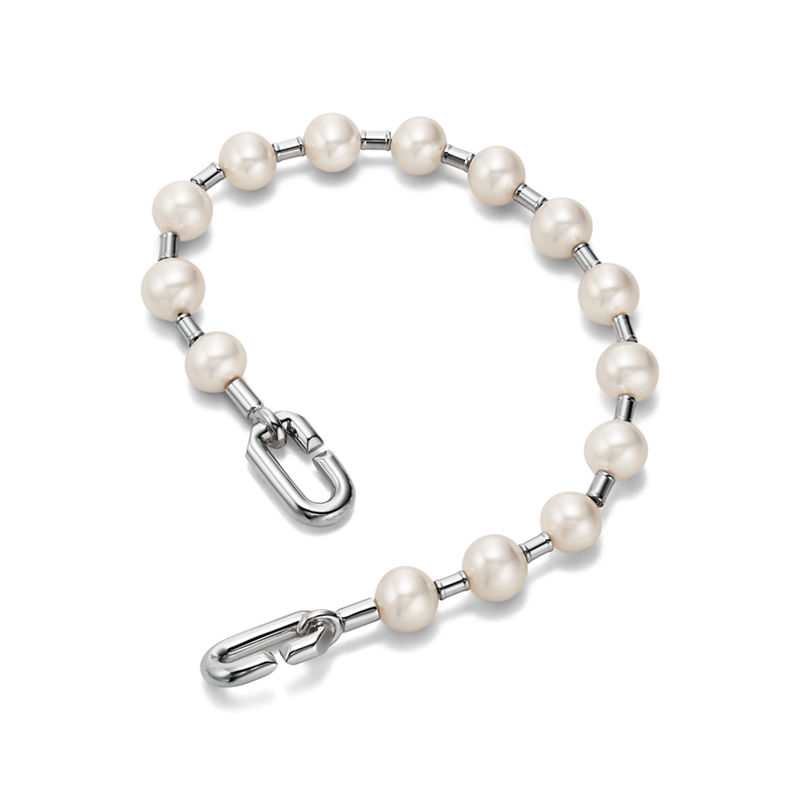Tiffany & Co. Tiffany HardWear Pulsera De Perla En Plata 7-8 mm