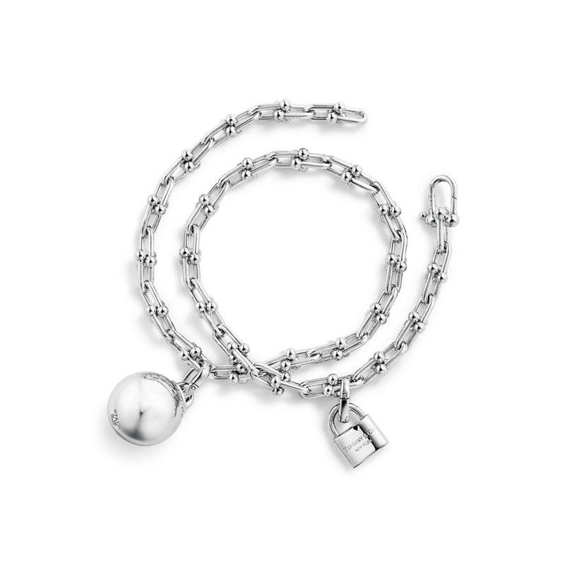 Tiffany & Co. Tiffany HardWear Pulsera De Varias Vueltas Con Eslabones Pequeños De Plata De Ley
