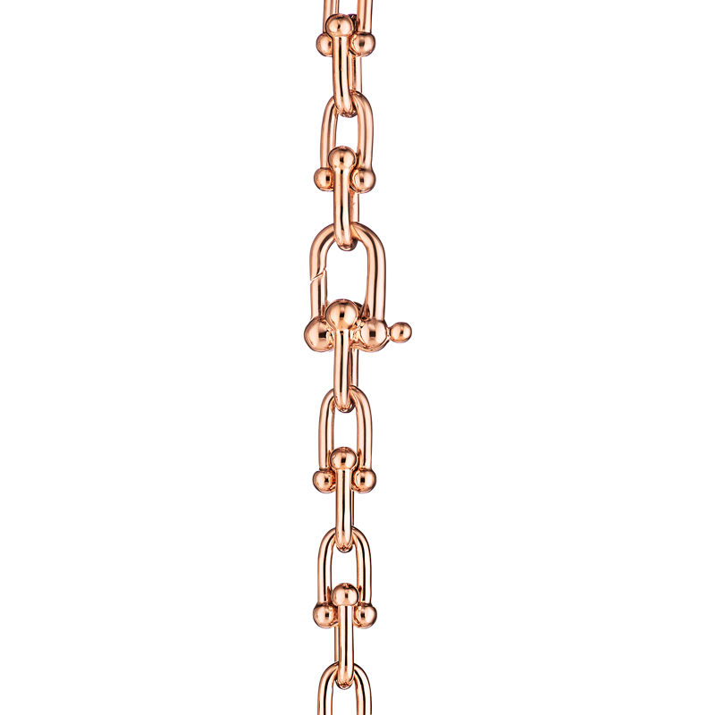 Tiffany & Co. Tiffany HardWear Pulsera De Varias Vueltas Con Eslabones Pequeños De Oro Rosa