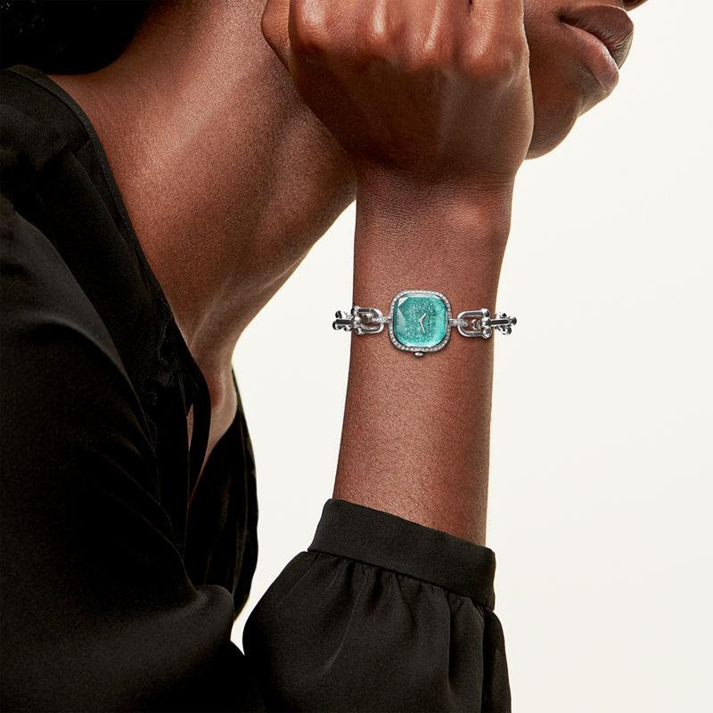 Tiffany & Co. Tiffany HardWear Reloj De Plata De Ley Y Acero Con Bisel De Diamantes