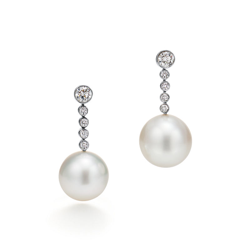 Tiffany & Co. Tiffany Jazz™ Pendientes de perlas del mar del Sur