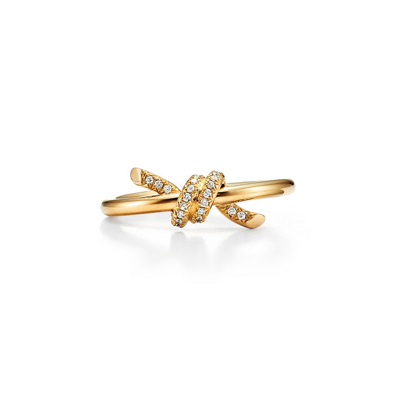 Tiffany & Co. Tiffany Knot Anillo en oro amarillo con diamantes