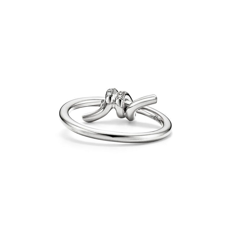 Tiffany & Co. Tiffany Knot Anillo En Oro Blanco Con Diamantes
