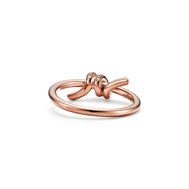 Tiffany & Co. Tiffany Knot Anillo En Oro Rosa Con Diamantes