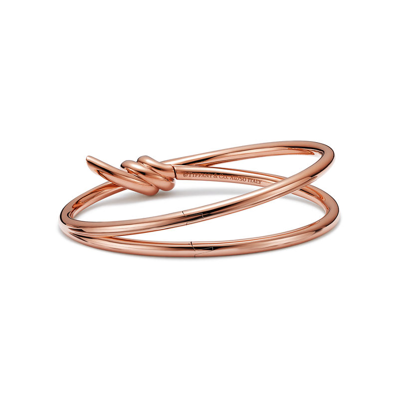 Tiffany & Co. Tiffany Knot Brazalete Articulado De Dos Vueltas En Oro Rosa