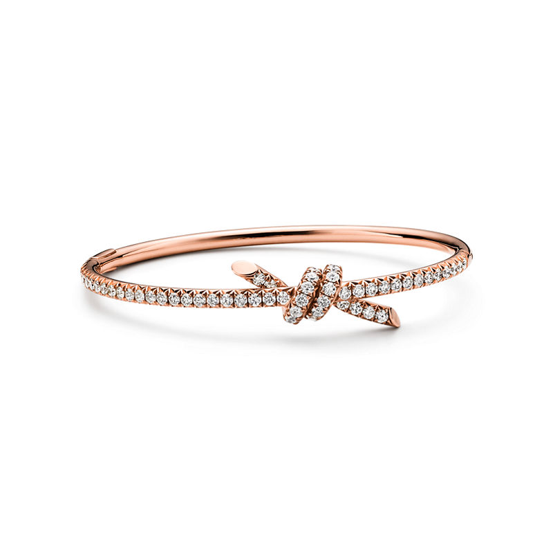 Tiffany & Co. Tiffany Knot Brazalete de oro rosa con diamantes