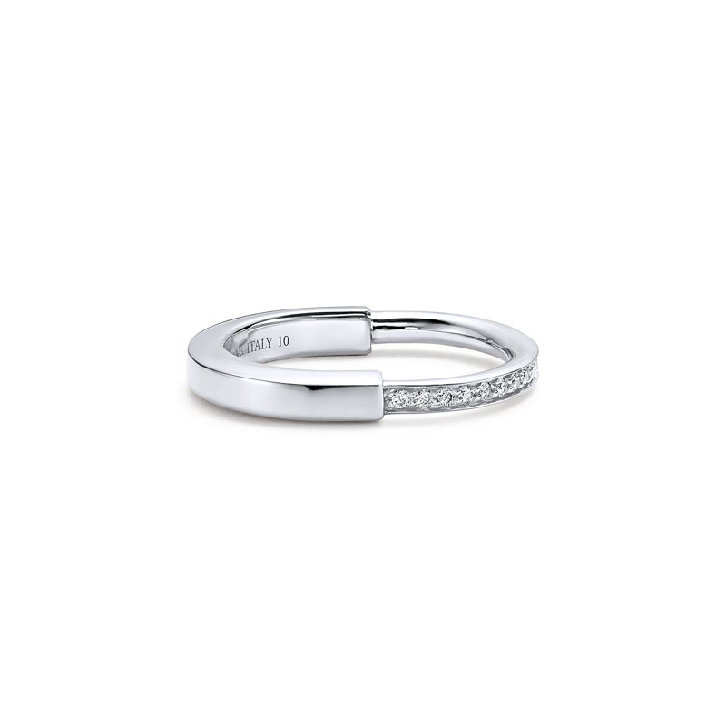 Tiffany & Co. Tiffany Lock Anillo de oro blanco con diamantes