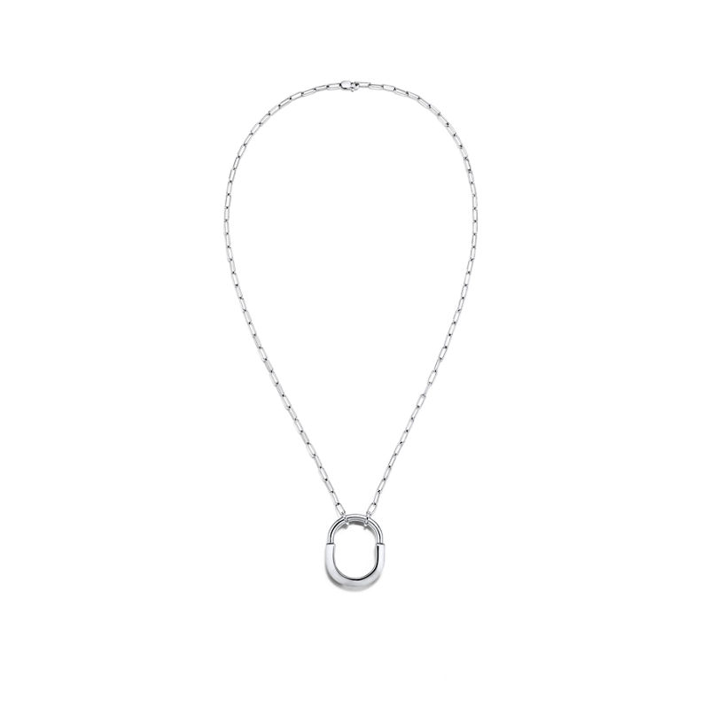 Tiffany & Co. Tiffany Lock Colgante En Oro Blanco Tamaño Mediano