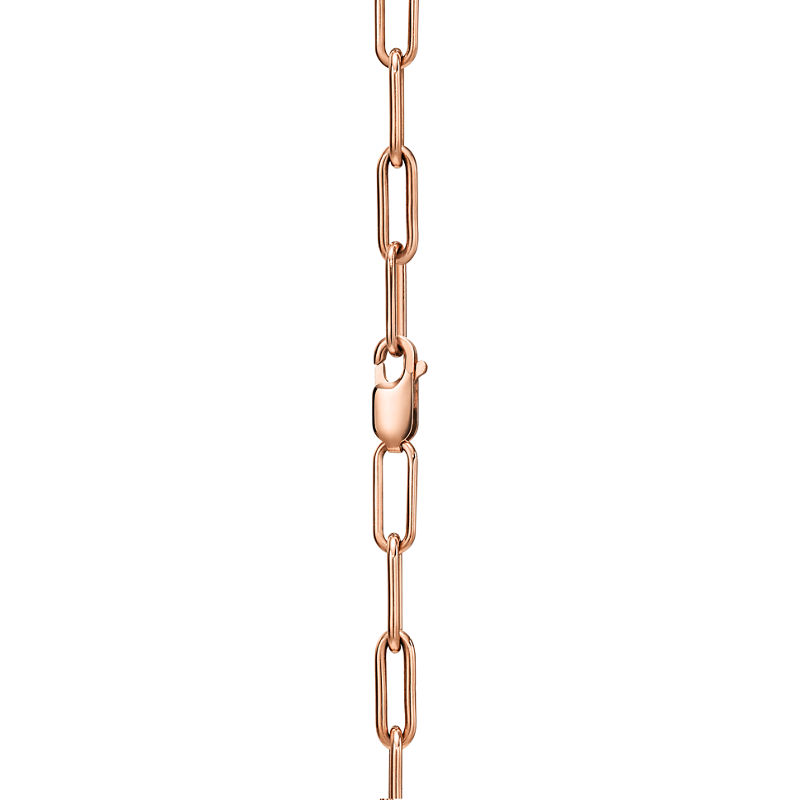 Tiffany & Co. Tiffany Lock Colgante En Oro Rosa Y Blanco Con Diamantes Extragrandes