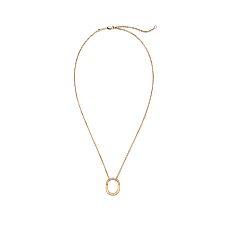 Tiffany & Co. Tiffany Lock Colgante Pequeño De Oro Amarillo Con Diamantes