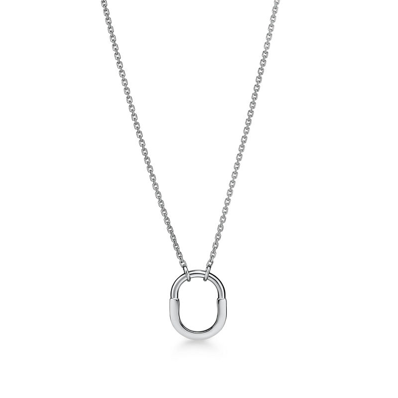 Tiffany & Co. Tiffany Lock Colgante pequeño de oro blanco