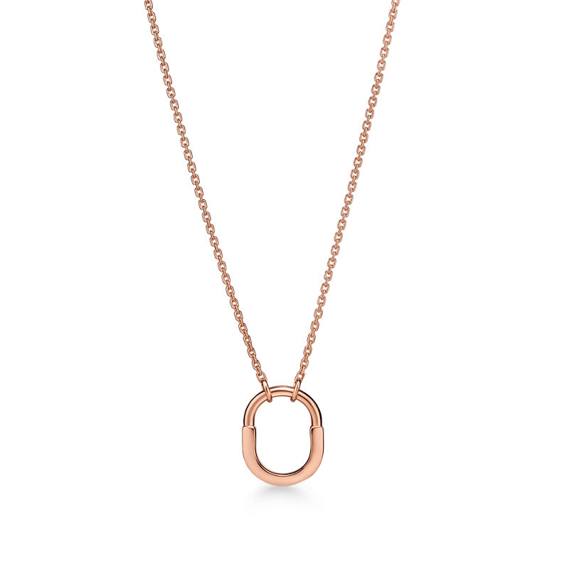 Tiffany & Co. Tiffany Lock Colgante pequeño de oro rosa