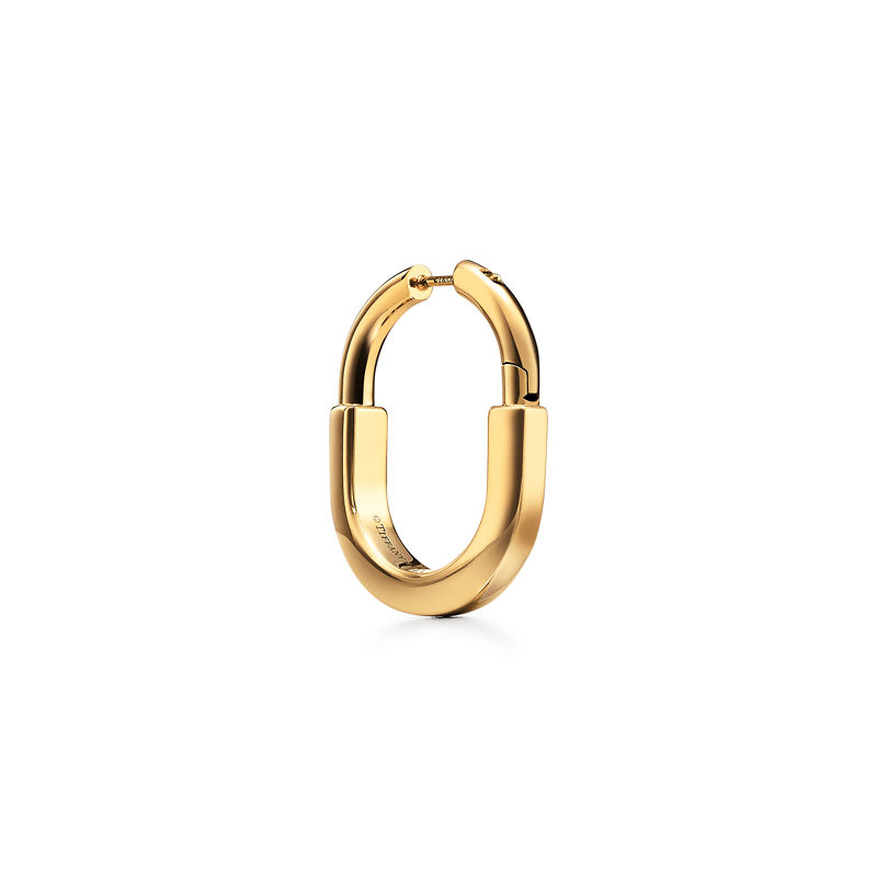 Tiffany & Co. Tiffany Lock Pendientes De Oro Amarillo Tamaño Mediano