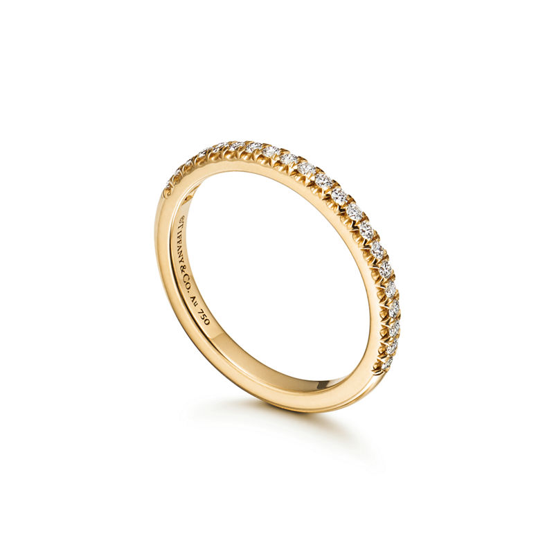 Tiffany & Co. Tiffany Soleste Anillo Half Eternity En Oro Amarillo Con Diamantes