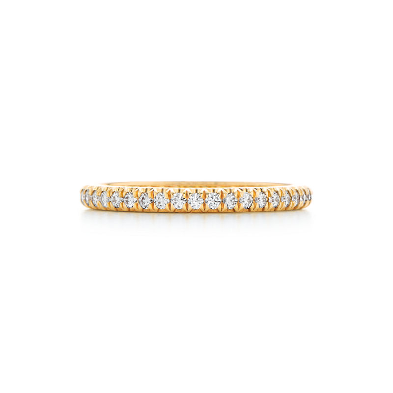Tiffany & Co. Tiffany Soleste Anillo Half Eternity en oro amarillo con diamantes