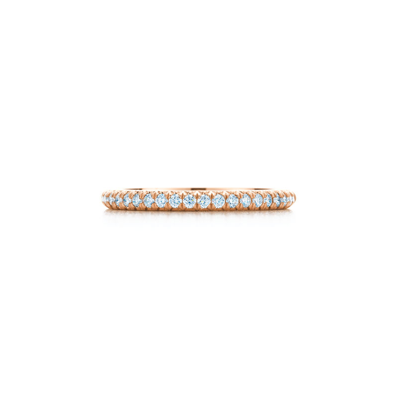Tiffany & Co. Tiffany Soleste Anillo Half Eternity en oro rosa con diamantes