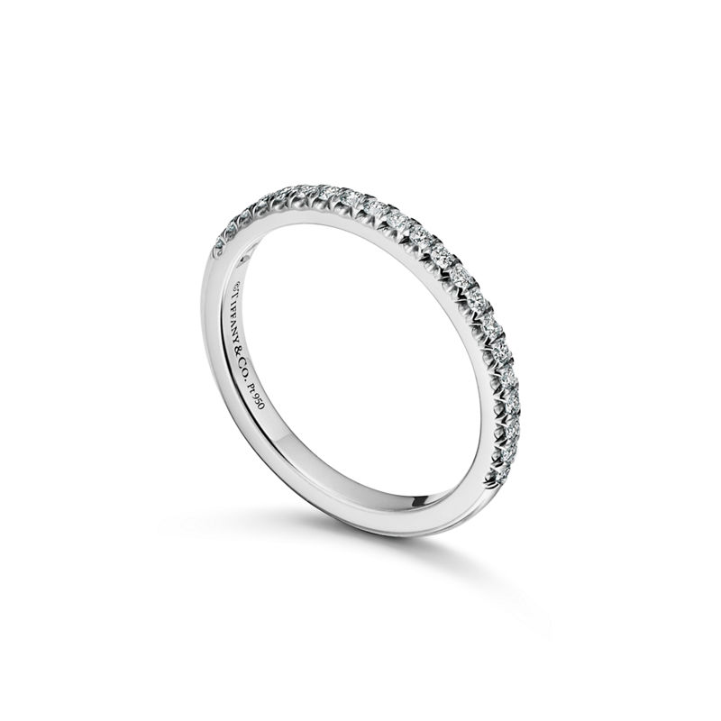 Tiffany & Co. Tiffany Soleste Anillo Half Eternity En Platino Con Diamantes